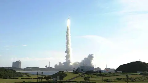 Momento del despegue de la sonda Hope rumbo a Marte. (WAM))