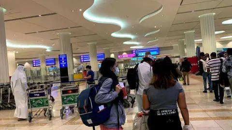 Una imagen de la Terminal 3 en el Aeropuerto Internacional de Dubai. (EL CORREO)