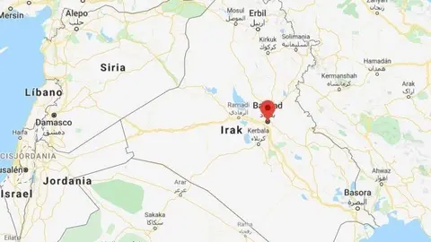 La explosión se ha localizado al sur de Bagdad. (Google Maps)