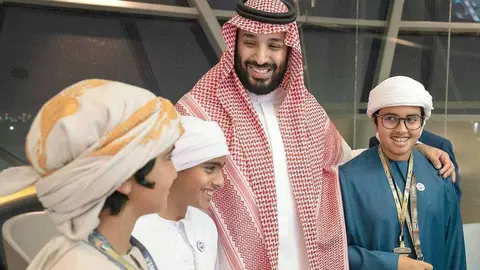 El príncipe Salman, ministro de Defensa de Arabia Saudita, durante una visita a Abu Dhabi. (WAM)
