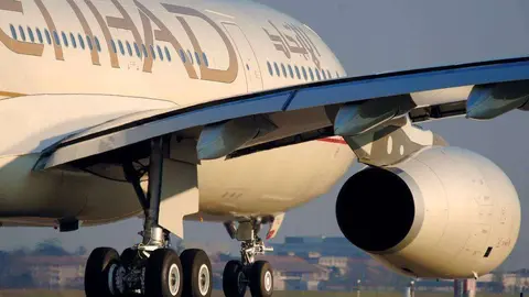 Un avión de Etihad Airways. 