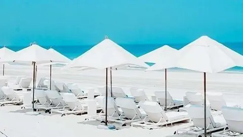 Una imagen de Instagram del Saadiyat Beach Club de Abu Dhabi. 