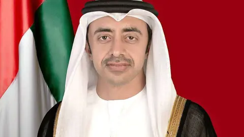 SA el Jeque Abdullah bin Zayed Al Nahyan es ministro de Relaciones Exteriores y Cooperación Internacional de Emiratos Árabes Unidos.