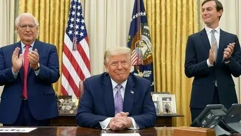 Donald Trump, durante una comparecencia en la Casa Blanca. (Fuente externa)