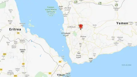 Localización de Saná, capital de Yemen. (Google Maps)