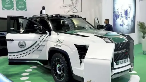 Un vehículo de última generación de la Policía de Dubai.
