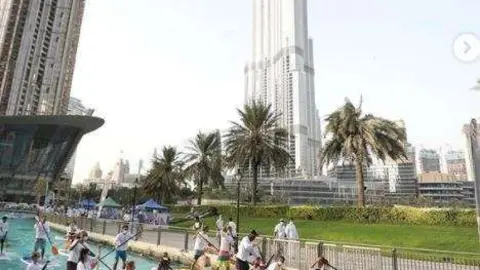 Dubai Sports Council difundió en Instagram imágenes del evento.