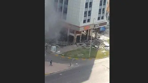 Un residente compartió esta imagen del suceso.