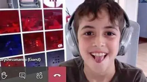 Escolar, durante una clase online en UCAM Dubai. (Cedida)