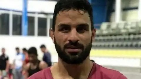 El luchador iraní Navid Afkarai. (Twitter)