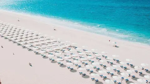 La playa Soul Beach en Abu Dhabi.