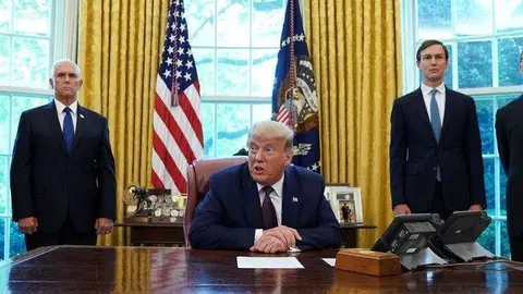 El presidente de EEUU, Donald Trump, da una rueda de prensa en la Casa Blanca, Washington, el 11 de septiembre de 2020. (Reuters)