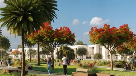 Una maqueta de la urbanización Al Tilaf. (Al Futaim)