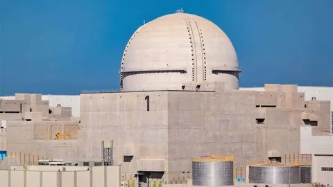 La planta de energía nuclear de Barakah en Abu Dhabi. (WAM)