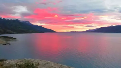 Amanecer en la Patagonia chilena. (Amelia Cruzado)