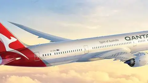 El Boeing Dreamliner de la aerolínea australiana Qantas. (Fuente externa)