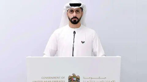 El médico Omar Abdulrahman Al Hammadi, portavoz oficial del Gobierno de EAU. (WAM)
