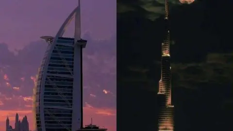 Monumentos urbanos en Dubai. (EL CORREO)