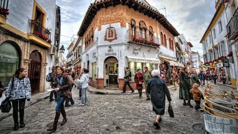 Perspectiva actual del barrio de la Judería en Córdoba. (Abariltur / Flickr)