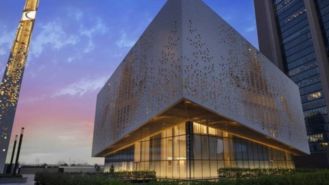 La nueva mezquita en el Centro Financiero Internacional de Dubai.