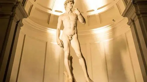 El David original en Florencia. (Fuente externa)