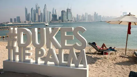 Una imagen de un hotel en La Palmera de Dubai. (EL CORREO)