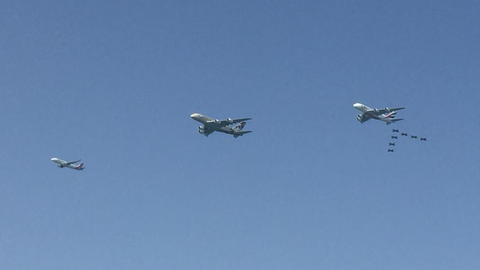 Una foto tomada desde La Palmera por el diario The National.