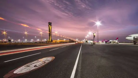 El aeropuerto Dubai World Central en el sur del emirato. (WAM)