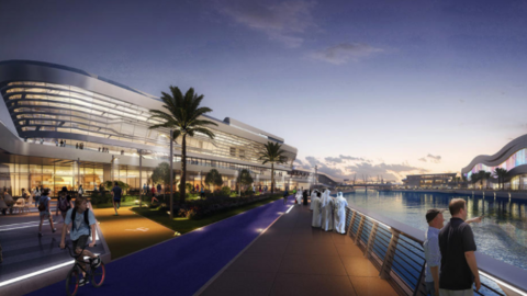 Una maqueta del nuevo acuario de Abu Dhabi. (Fuente externa)