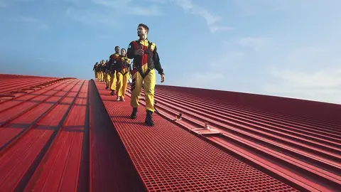 Atracción 'Roof Walk' en Ferrari World Abu Dhabi. 