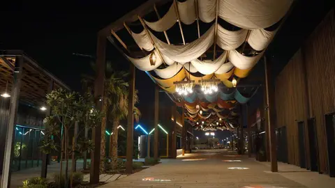 La zona de entretenimiento de Hudayriyat en Abu Dhabi. (WAM)