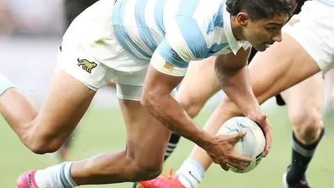 Jugador de Argentina, durante el partido. (super.rugby)