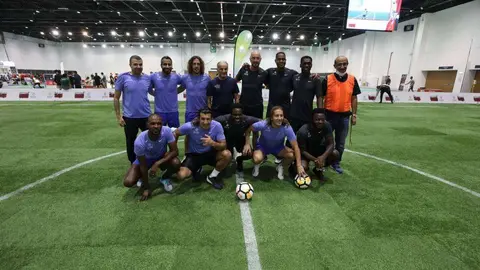 Figo, Puyol, Seedorf, Kluivert o Michel Salgado, entre los participantes en el Dubai Fitness Challenge 30x30.(WAM) 
