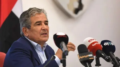 El entrenador colombiano Jorge Luis Pinto en Dubai. (UAEFA)