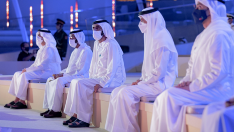 Un encuentro en Abu Dhabi en la era del coronavirus. (WAM)