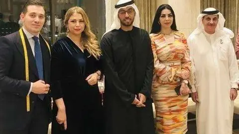 Miguel Ángel Ramiro -izquierda-, en un viaje a Dubai. (Fuente externa)