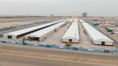 Un hospital de campaña en Dubai. (Fuente externa)