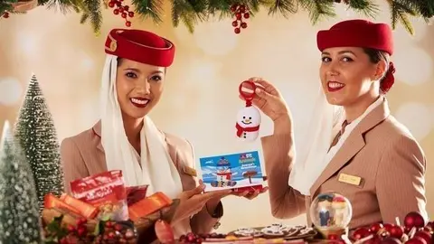 Emirates celebra la Navidad a bordo. (Emirates)