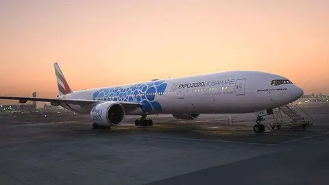 Un avión de la aerolínea de Dubai Emirates. (Fuente externa)