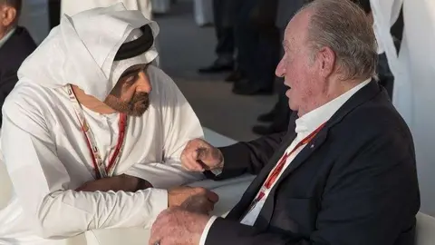 El presidente de EAU y el rey Juan Carlos I. (WAM)