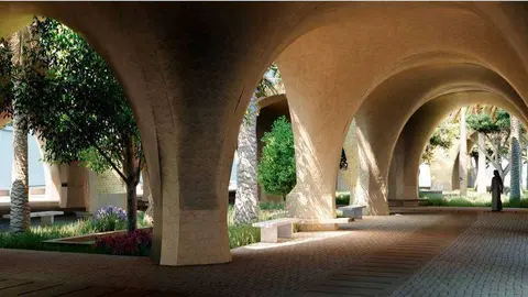 Una imagen de las bóvedas del arquitecto español. (Fuente externa)