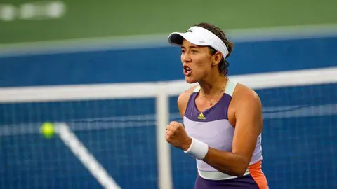 La tenista española este miércoles en Dubai.