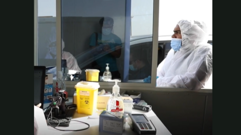 Una captura del vídeo publicado por las autoridades de Abu Dhabi.