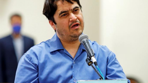 En la imagen de Reuters, el periodista ejecutado por Irán.