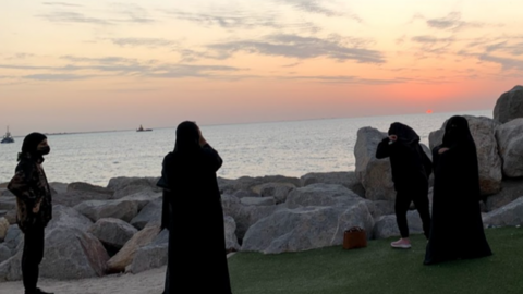 Un grupo de mujeres en Emiratos Árabes. (EL CORREO)