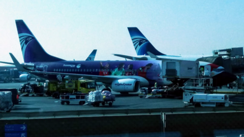 Aeropuerto de El Cairo. (EL CORREO)