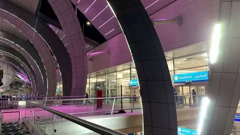 Una imagen de la Terminal 3 en el Aeropuerto Internacional de Dubai. (EL CORREO)