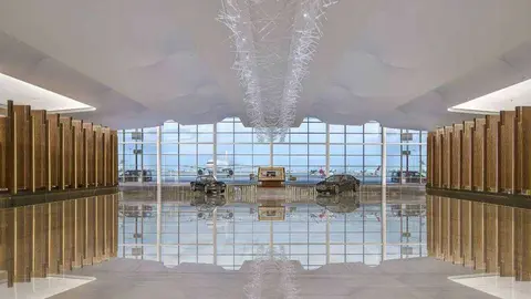 El hub aeroespacial Mohammed bin Rashid (MBRAH) en el sur de Dubai. (WAM)