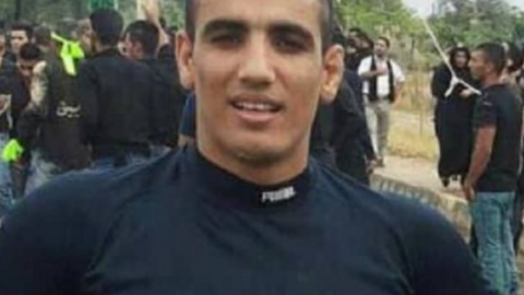 El campeón de lucha libre iraní Navid Afkari en una imagen de Twitter.
