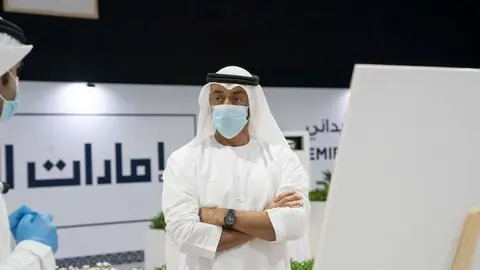 El príncipe heredero de Abu Dhabi en una foto de 2020.